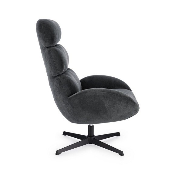 Fotoliu negru pivotant Violante – Bizzotto-image-3