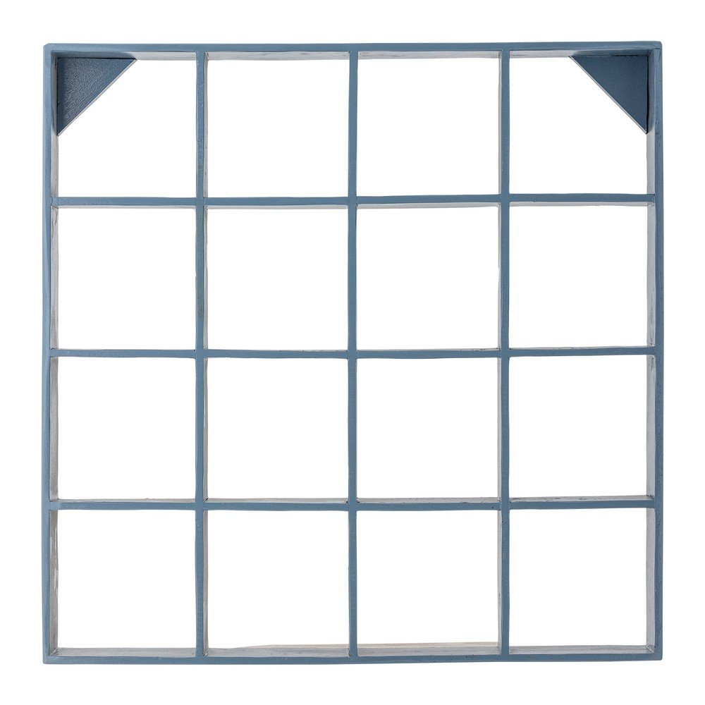 Raft albastru etajat din lemn reciclat 70 cm Bekka âu0080Bloomingville