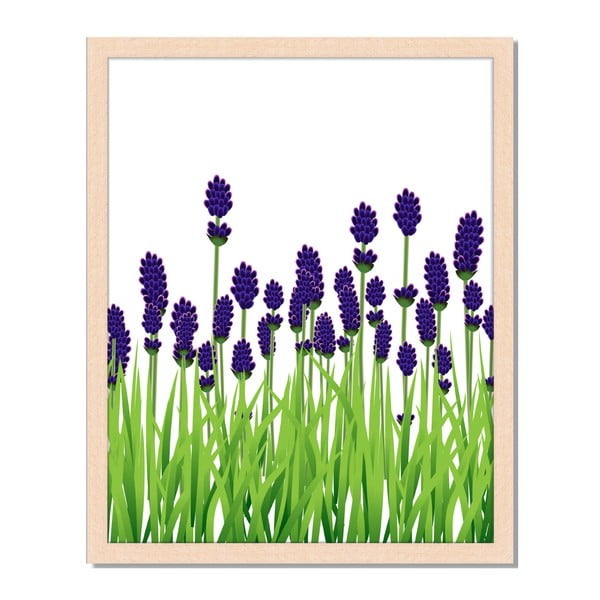 Tablou înrămat Liv Corday Provence Lavender Field, 40 x 50 cm