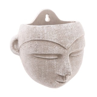 Ghiveci din beton pentru perete Dakls Portrait, înălțime 16 cm, gri