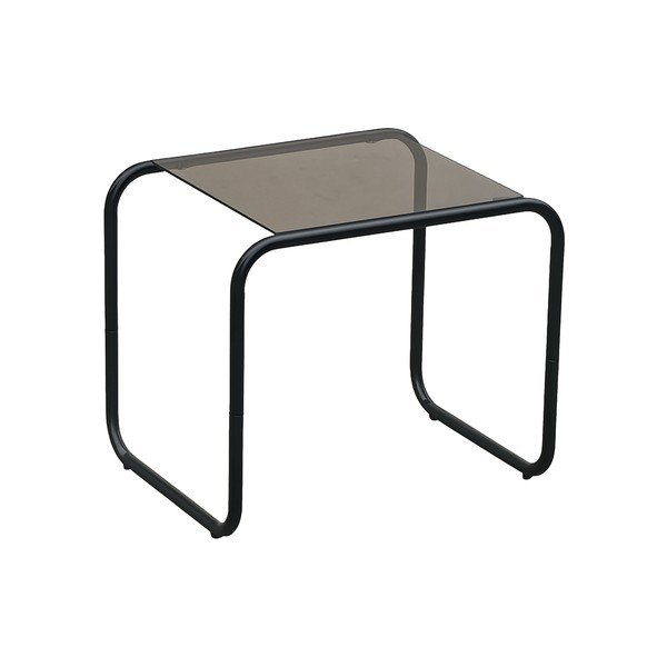 Măsuță auxiliară cu blat din sticlă 40x50 cm Ventana – Leitmotiv