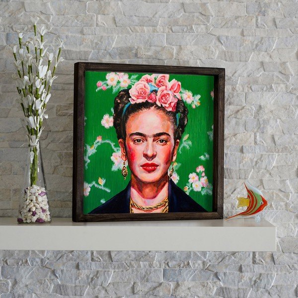 Tablou Frida Kahlo, 34 x 34 cm-image-1