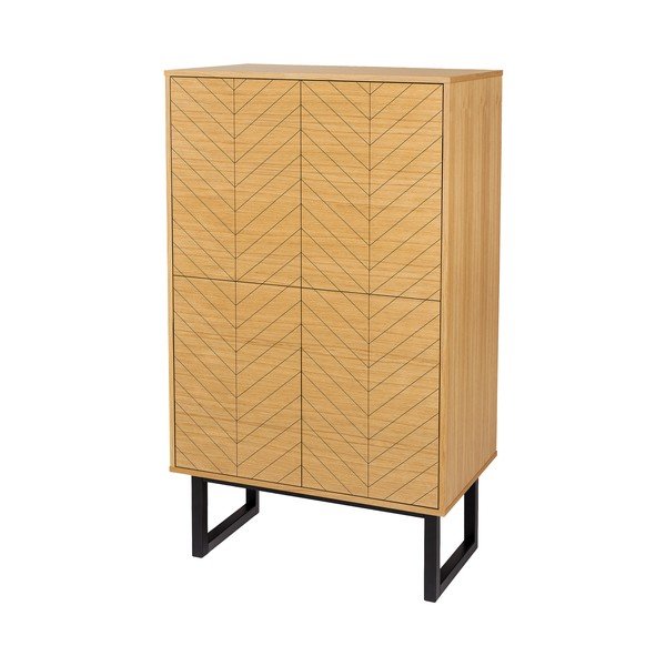 Comodă cu aspect de lemn de stejar Woodman Camden Herringbone-image-2