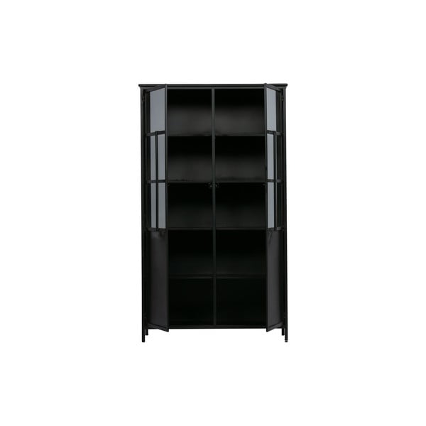 Vitrină neagră din metal 99x170x44 cm Exhibit – WOOOD-image-4