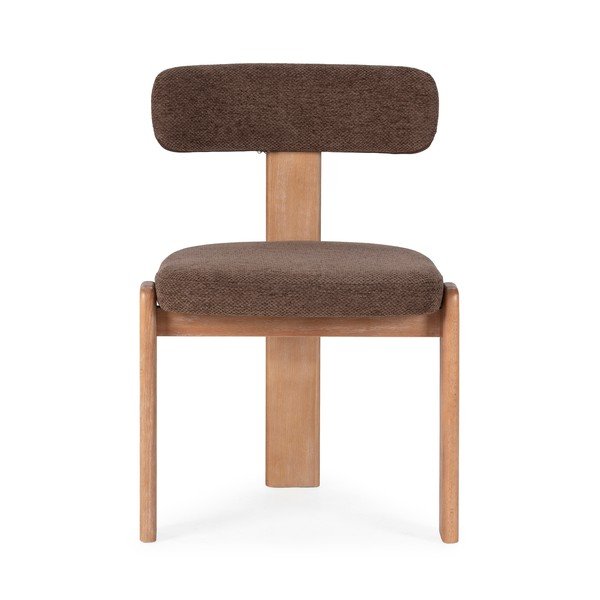 Scaune de dining maro 2 buc. tapițate Nadia – MOME