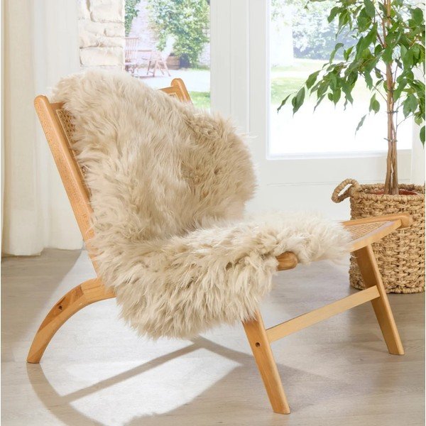 Blană naturală de oaie Native Natural Sheep, 60 x 120 cm, bej-image-2