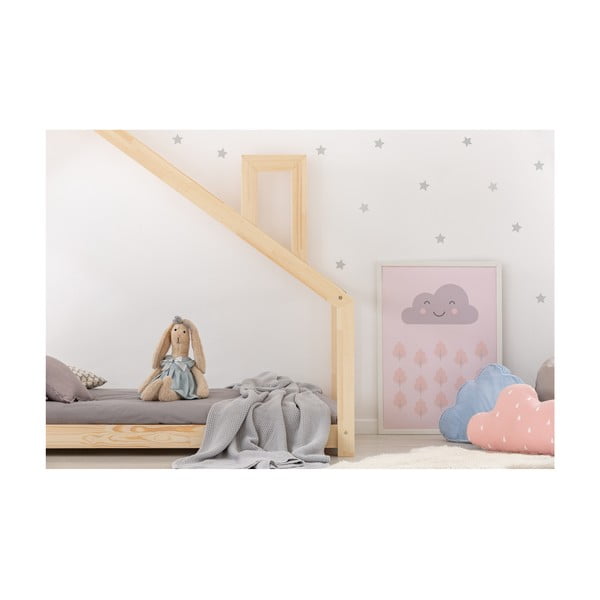 Cadru pat din lemn de pin, în formă de căsuță Adeko Mila DMS, 120 x 200 cm-image-2