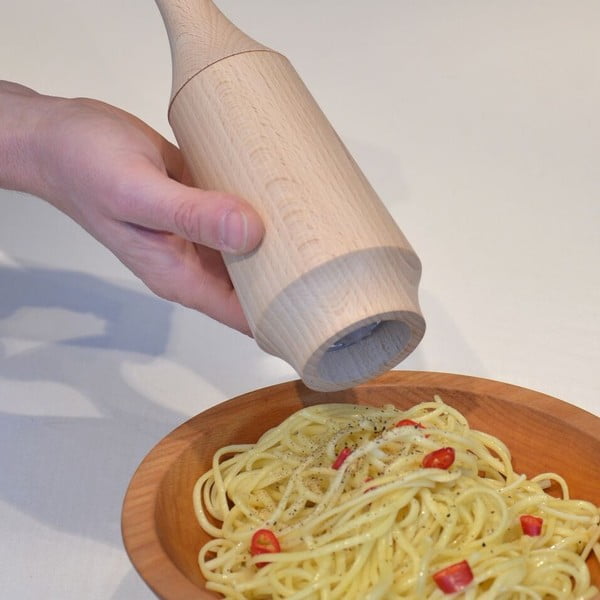 Râșniță din lemn pentru condimente Wireworks Kiki, negru-image-2