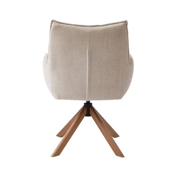 Set de scaune de sufragerie crem 2 buc. tapițat Marilla – Unique Furniture-image-3