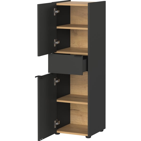 Dulap de baie gri antracit înalt 34x111 cm Forano – Germania-image-2