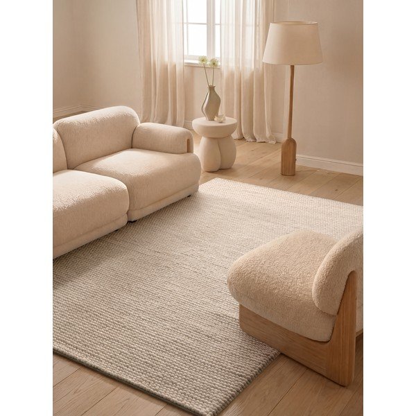 Covor crem țesut manual din lână 200x300 cm Richmond Diana – Ted Baker-image-1