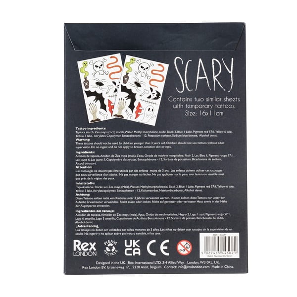 Folie de tatuaje pentru copii Scary – Rex London-image-3