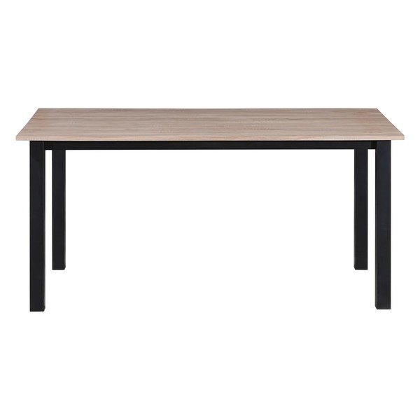 Masă de dining cu blat cu aspect de lemn de stejar 90x160 cm Durham – Støraa-image-4