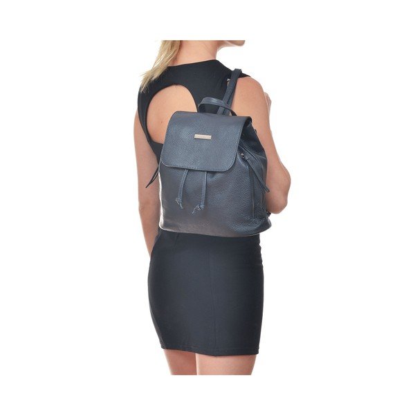 Rucsac din piele Renata Corsi Brenda, bleumarin-image-1