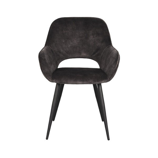 Scaune de dining gri-antracit 2 buc. Fer – LABEL51-image-2