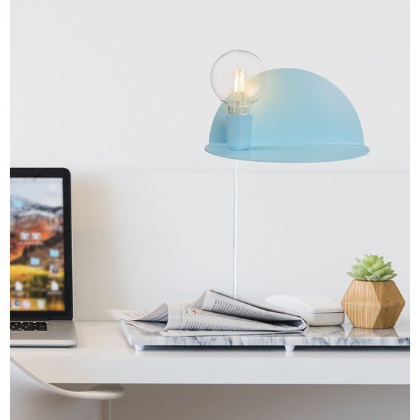Aplică cu raft Homemania Decor Shelfie, lungime 25 cm, albastru-image-1