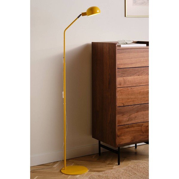 Lampadar galben cu structură flexibilă din metal (înălțime 146 cm) Lincon – Jotex-image-1