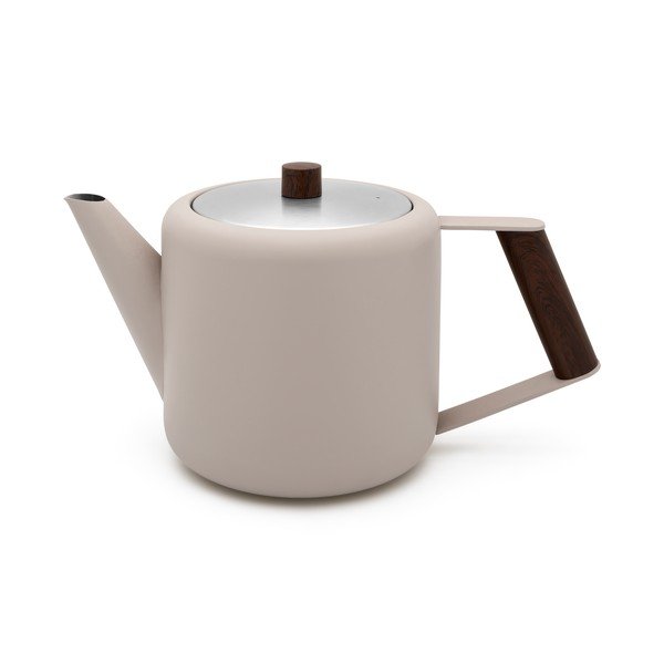 Ceainic bej din oțel inoxidabil 1,1 l Duet Boston – Bredemeijer