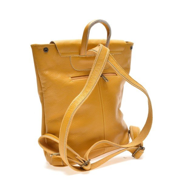 Rucsac din piele galben – Roberta M-image-2