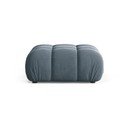Taburet modular albastru deschis cu tapițerie din catifea Bellis – Micadoni 