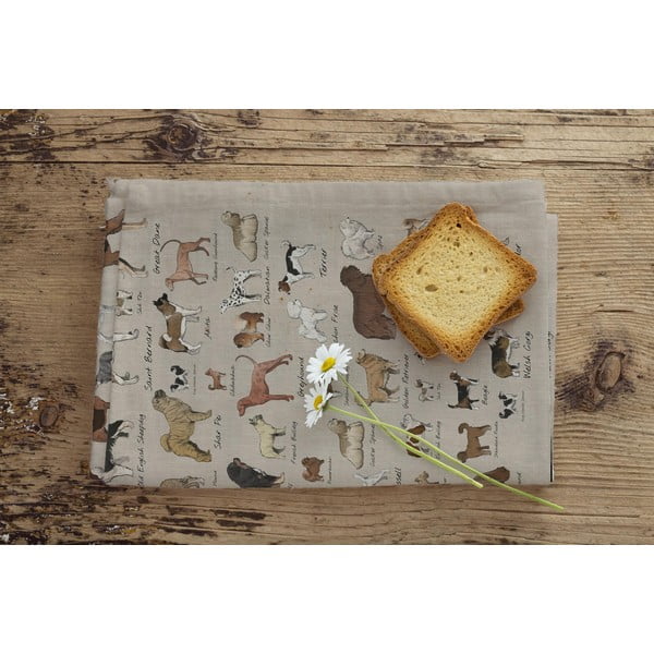 Set de 2 șervețele Little Nice Things Dog Types, 47 x 65 cm-image-2