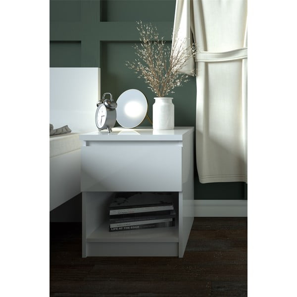 Noptieră albă Naia - Tvilum-image-1