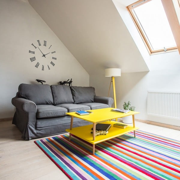 Măsuță de cafea cu 2 blaturi Ragaba KORO, alb-image-1