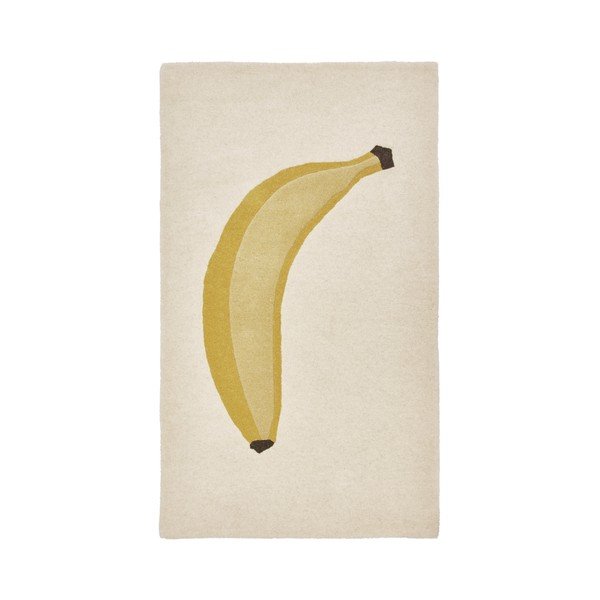 Covor pentru copii din amestesc de lână 80x140 cm Banana – OYOY Mini