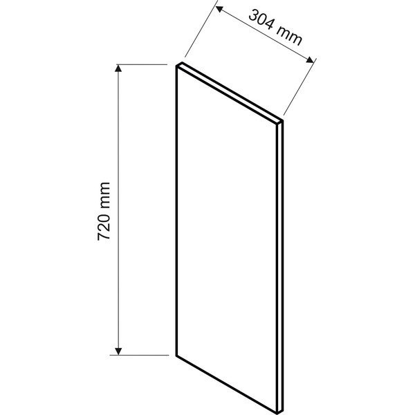 Placă de acoperire laterală pentru bucătărie (lățime 30 cm) Rowan – STOLKAR-image-1