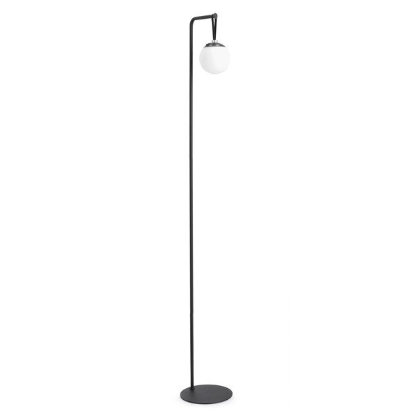 Lampadar negru LED cu intensitate reglabilă cu abajur din plastic (înălțime 140 cm) Balmony – Bizzotto