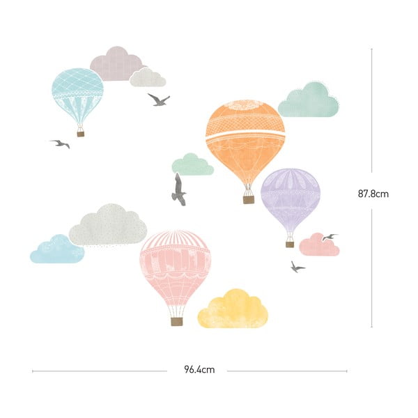 Set autocolante Ambiance Montgolfier-image-3