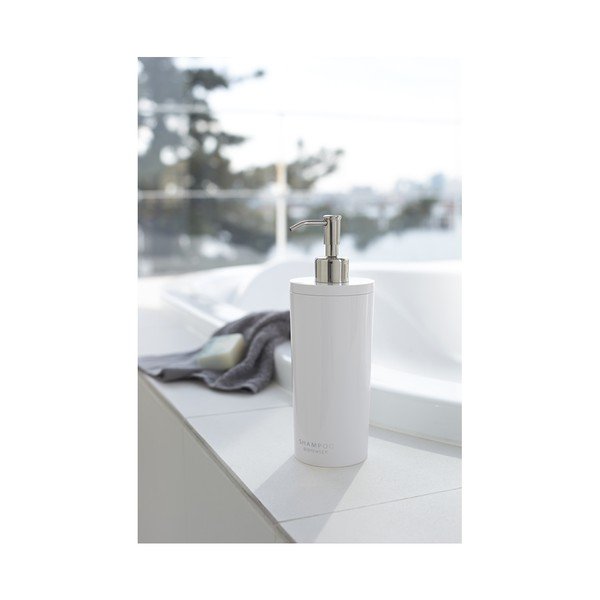 Dozator de săpun lichid alb din plastic 500 ml Round – YAMAZAKI-image-3