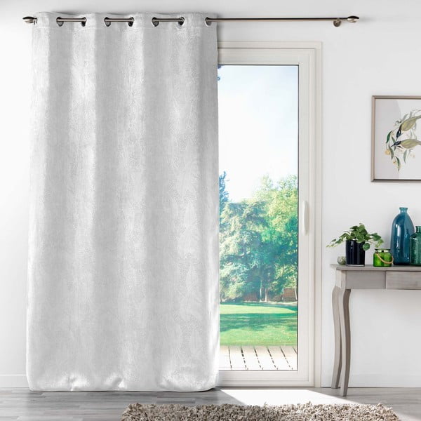 Draperie albă blackout din catifea 135x280 cm Melodie – douceur d'intérieur-image-2