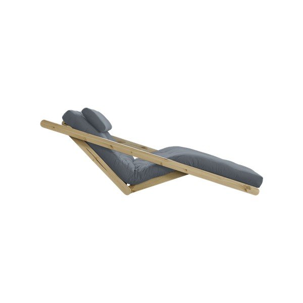 Șezlong extensibil cu 2 locuri Karup Figo Raw/Gris-image-4