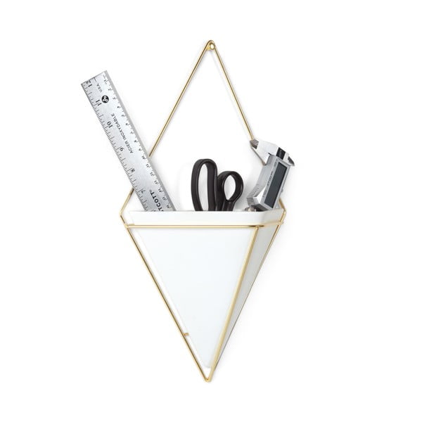 Ghiveci suspendat din ceramică și cadru auriu Umbra Trigg-image-4