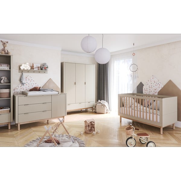 Comodă pentru copii bej joasă 144,5x52 cm Miloo – Pinio-image-1