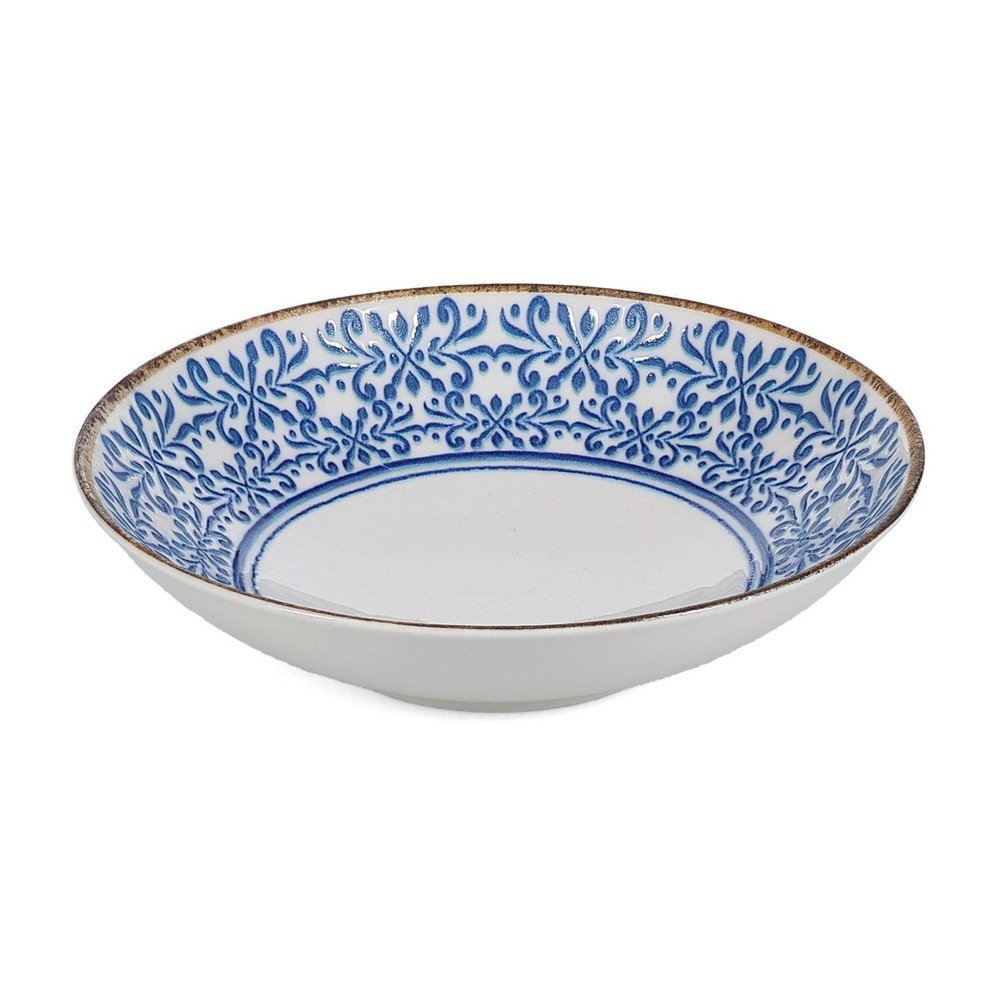 Bol mic alb/albastru pentru supă din porțelan 1 l Azul – BonBistro Bol mic alb/albastru pentru supă din porțelan 1 l Azul – BonBistro