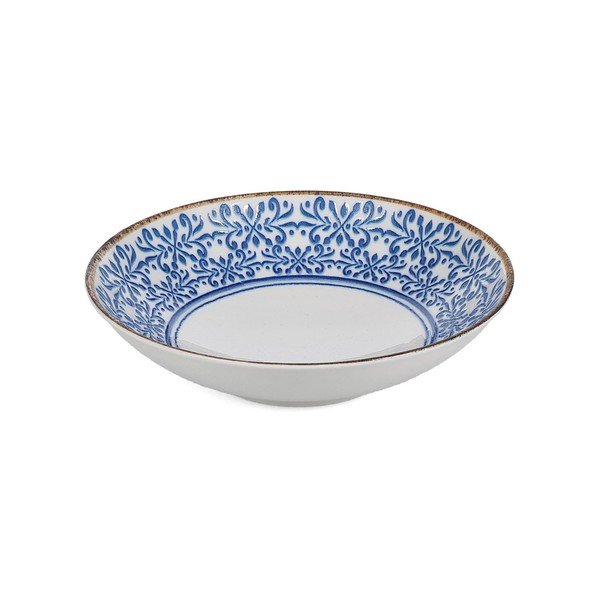 Bol mic alb/albastru pentru supă din porțelan 1 l Azul – BonBistro