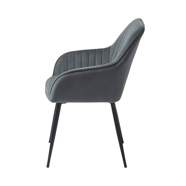 Scaun de dining gri din catifea Melfort – Unique Furniture-image-2