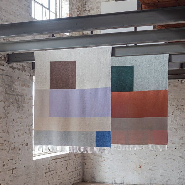 Pătură verde/cărămizie 125x190 cm Brick – Mette Ditmer Denmark-image-3