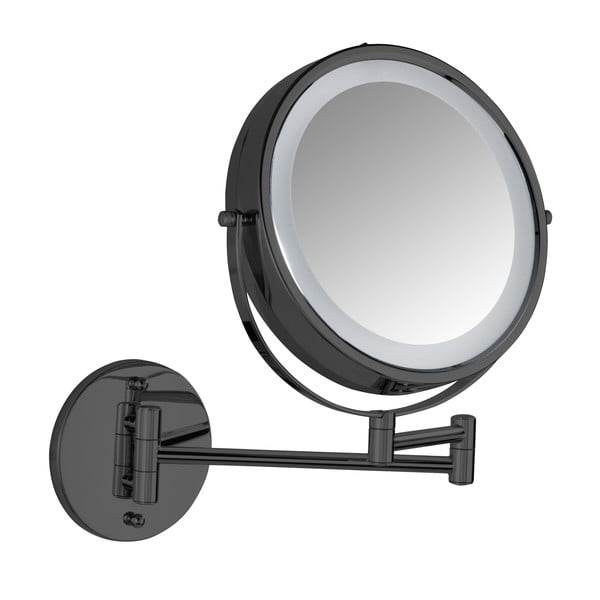 Oglindă cosmetică (mărire 5x) cu led/de mărire ø 25,5 cm Lumi – Wenko-image-2