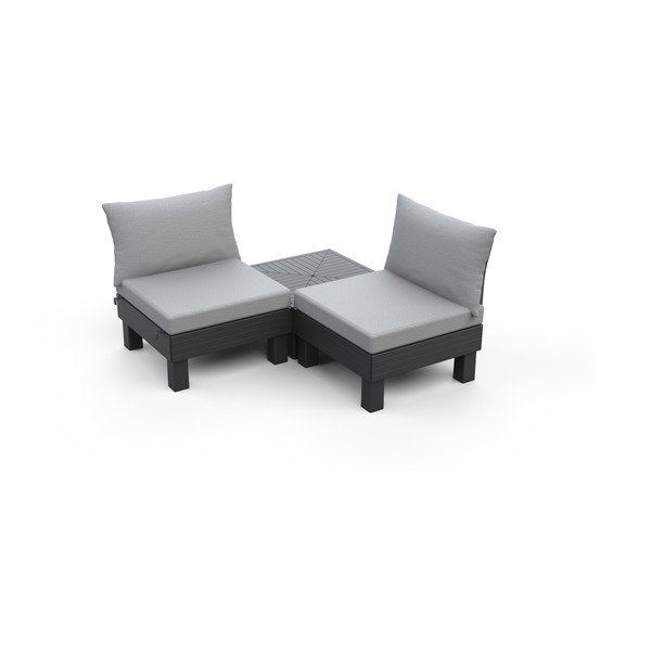 Set mobilier de grădină gri pentru două persoane Cantara – Keter-image-3