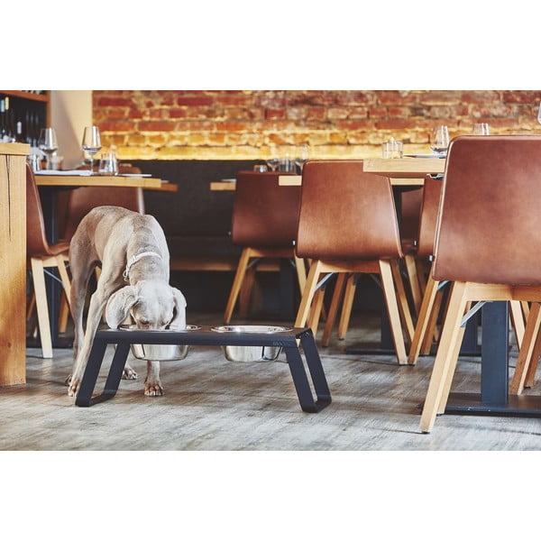 Set boluri cu suport pentru câini din metal Desco Grolive L – MiaCara-image-1