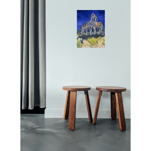 Tablou - reproducere 30x40 cm The Church at Auvers, Vincent van Gogh – Fedkolor-image-1