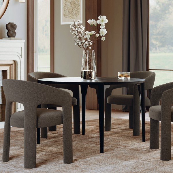 Masă de dining rotundă cu aspect de lemn de frasin ø 122 cm Paragon – DAN-FORM Denmark-image-2