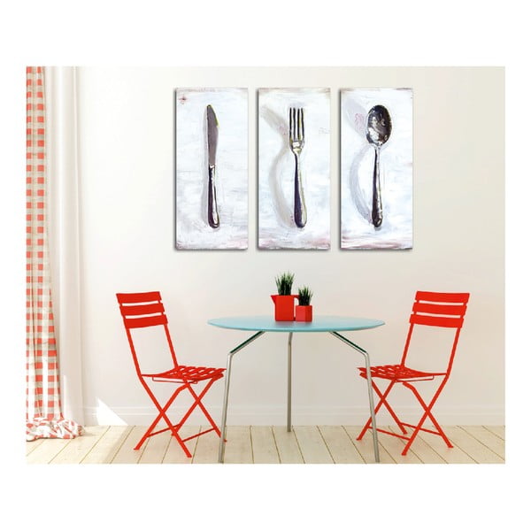 Tablou din 3 piese pe pânză Dinner-image-2