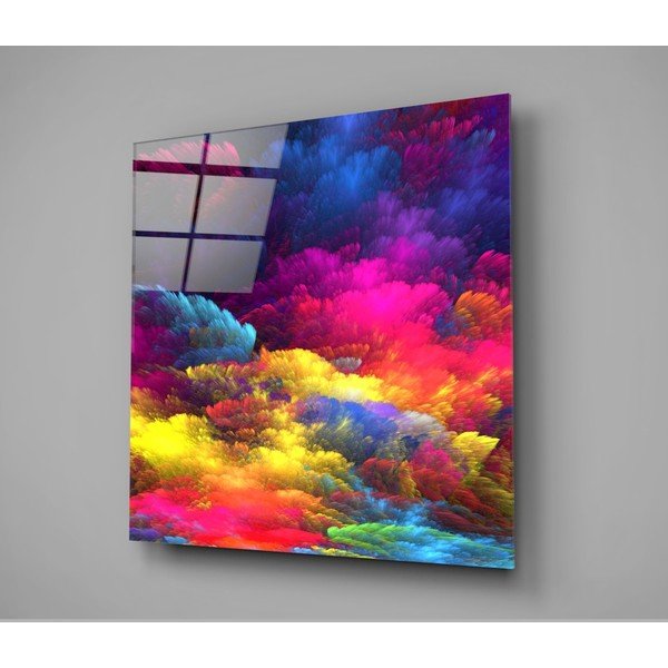 Tablou din sticlă Insigne Color Burst, 40 x 40 cm-image-3