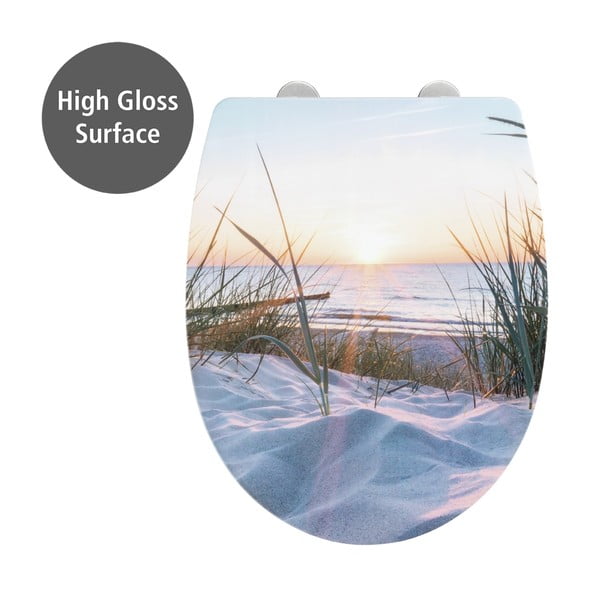 Capac WC 36,5 x 45 cm Easy-Close (cu închidere automată) Baltic – Wenko