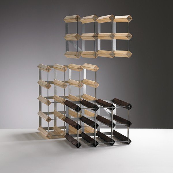 Suport vinotecă din lemn de stejar pentru 30 de sticle - RTA-image-1