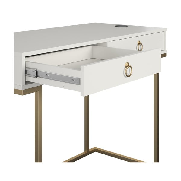 Birou CosmoLiving by Cosmopolitan Camila, alb-image-2